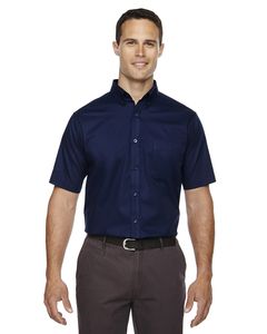 Ash City Core 365 88194T - Optimum Core 365™ Men's Short Sleeve Twill Shirts Classic Navy