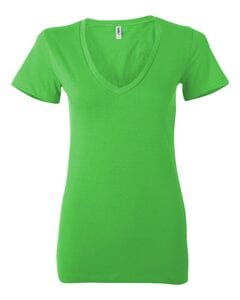 Bella B6035 - Sheer Rib Longer T-shirt for Women Neon Green