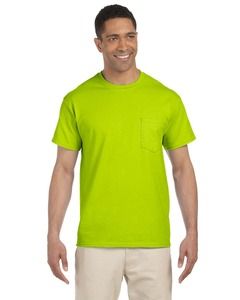 Gildan G230 - Ultra Cotton® 6 oz. Pocket T-Shirt (2300) Safety Green