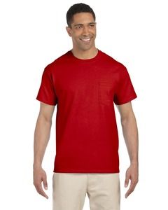 Gildan G230 - Ultra Cotton® 6 oz. Pocket T-Shirt (2300) Red
