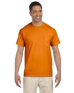 Gildan G230 - Ultra Cotton® 6 oz. Pocket T-Shirt (2300) Safety Orange