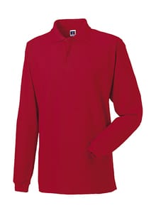 Russell R-569L-0 - Piqué Polo Longsleeve Classic Red