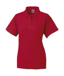 Russell R-539F-0 - Ladies` Polo Poly-Cotton Blend Classic Red