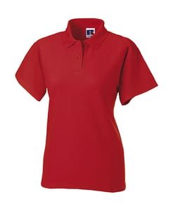 Russell R-539F-0 - Ladies` Polo Poly-Cotton Blend Bright Red