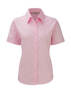 Russell Collection R-933F-0 - Damen Oxford Bluse Classic Pink