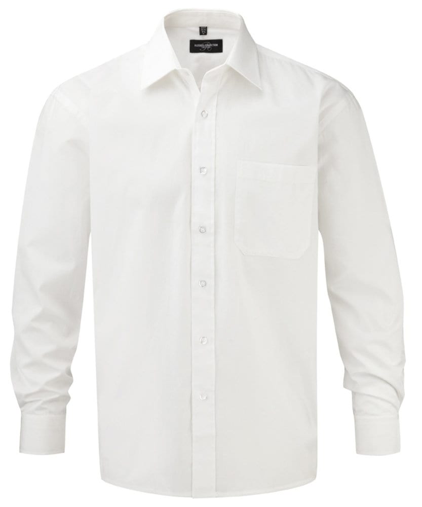 Russell Europe R-936M-0 - Cotton Poplin Shirt LS