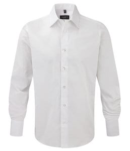 Russell Europe R-958M-0 - Tailored Ultimate Non-iron Shirt LS White