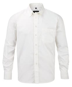 Russell Europe R-916M-0 - Long Sleeve Classic Twill Shirt White