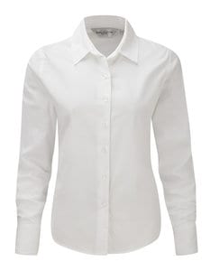 Russell Europe R-916F-0 - Ladies` Classic Twill Shirt LS White