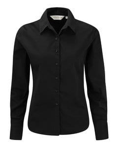 Russell Europe R-916F-0 - Ladies` Classic Twill Shirt LS Black