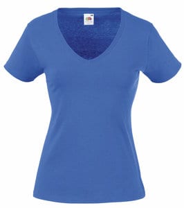 Fruit of the Loom 61-398-0 - Lady-Fit Valueweight V-neck T Royal Blue