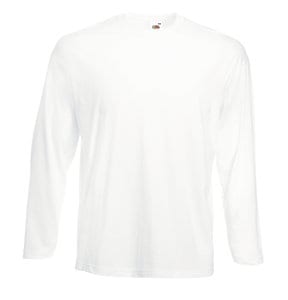 Fruit of the Loom 61-038-0 - Value Weight LS T White