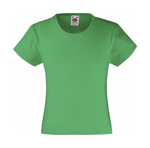 Fruit of the Loom 61-005-0 - Mädchen Valueweight T-Shirt Kelly Green