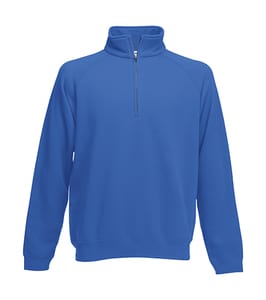 Fruit of the Loom 62-114-0 - Zip Neck Sweat Royal Blue