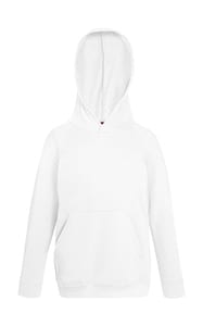 Fruit of the Loom 62-009-0 - Kids Lightweight Hooded Sweat White