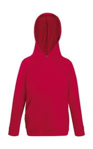 Fruit of the Loom 62-009-0 - Kids Lightweight Hooded Sweat Red