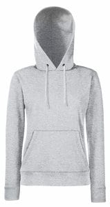 Fruit of the Loom 62-038-0 - Lady Fit Hooded Sweat Heather Grey