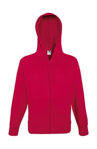Fruit of the Loom 62-144-0 - Lightweight Hooded Sweat Jacket Rot