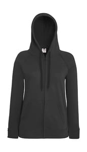 Fruit of the Loom 62-150-0 - Lady-Fit Lightweight Hooded Sweat Jacket Light Graphite