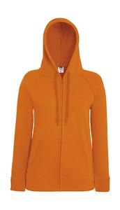 Fruit of the Loom 62-150-0 - Lady-Fit Lightweight Hooded Sweat Jacket Orange