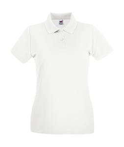 Fruit of the Loom 63-030-0 - Lady-Fit Premium Polo Weiß