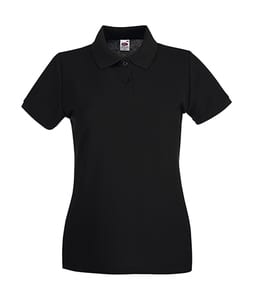 Fruit of the Loom 63-030-0 - Lady-Fit Premium Polo Schwarz