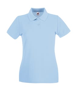 Fruit of the Loom 63-030-0 - Lady-Fit Premium Polo Sky Blue