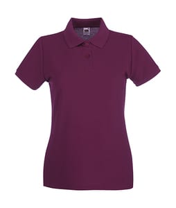 Fruit of the Loom 63-030-0 - Lady-Fit Premium Polo Burgund