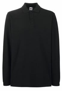 Fruit of the Loom 63-310-0 - Premium Long Sleeve Polo Black