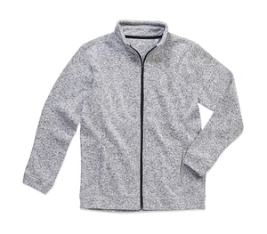 Stedman ST5850 - Active Knit Fleece Jacket Men Light Grey Melange