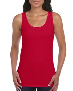 Gildan 64200L - T-shirt Mulher Em Cavas Soft Style Cherry Red