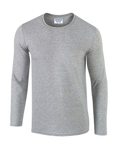 Gildan 64400 - T-shirt uomo maniche lunghe Softstyle® Sport Grey (RS)