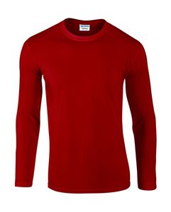 Gildan 64400 - T-shirt uomo maniche lunghe Softstyle® Red
