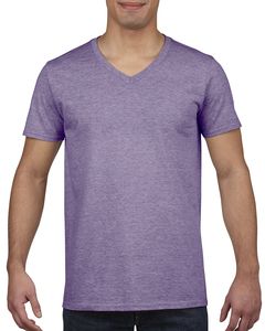 Gildan 64V00 - Softstyle® Herren T-Shirt mit V-Ausschnitt Heather Purple