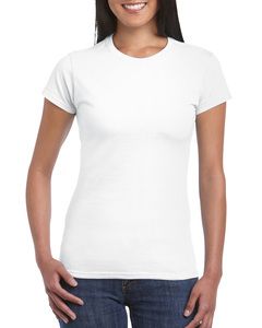 Gildan 64000L - Dopasowany T-shirt Biały