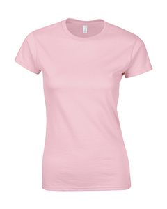 Gildan 64000L - Softstyle® Tailliertes Kurzarm-T-Shirt Damen Light Pink