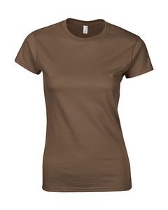 Gildan 64000L - Softstyle® Tailliertes Kurzarm-T-Shirt Damen Kastanie