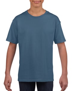 Gildan 64000B - Kids` Ring Spun T-Shirt Indigo Blue