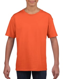 Gildan 64000B - Kids` Ring Spun T-Shirt Orange