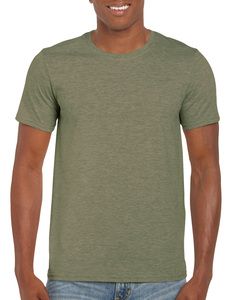 Gildan 64000 - T-Shirt Homem 64000 Softstyle Heather Military Green