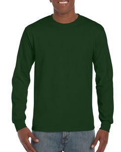 Gildan 2400 - T-shirt Ultra maniche lunghe Verde bosco