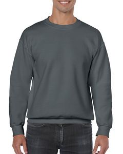 Gildan 18000 - Sweatshirt 18000 Heavy Blend Gola Redonda Carvão vegetal