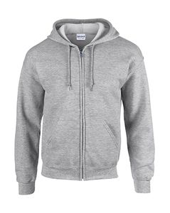 Gildan 18600 - Sweatshirt 18600 Heavy Blend Com Capuz e Zíper Sport Grey