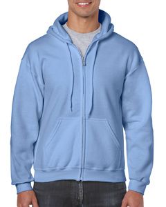Gildan 18600 - Sweatshirt 18600 Heavy Blend Com Capuz e Zíper Carolina Blue