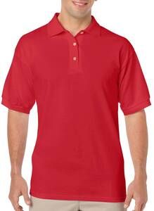 Gildan 8800 - DryBlend® Jersey Polo-T-Shirt Herren Rot