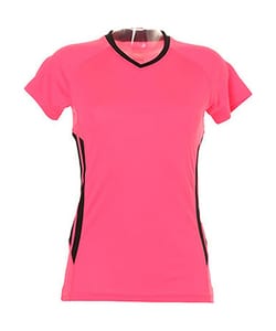 Gamegear KK940 - Women's Gamegear® Cooltex® training t-shirt Fluorescent Pink/Black