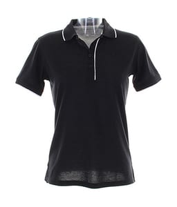 Kustom Kit KK748 - Womens Essential Polo Shirt Black/White