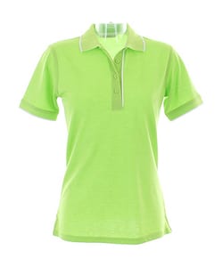 Kustom Kit KK748 - Womens Essential Polo Shirt Lime/White