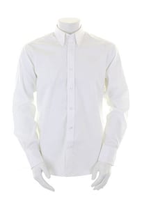 Kustom Kit KK188 - Tailored Fit Premium Oxford Shirt LS White