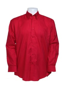 Kustom Kit KK351 - Workwear Oxford Shirt LS Rot
